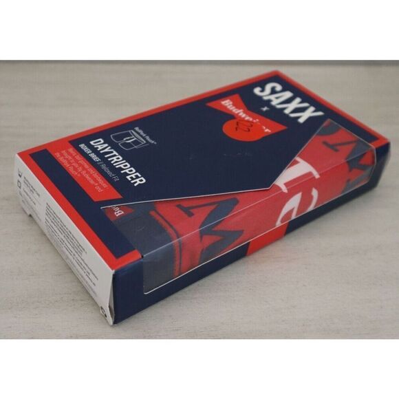 Saxx x Budweiser SXBB11F-RRR Men's Sz M Red Daytripper Relaxed Fit Boxer Briefs - Picture 5 of 6